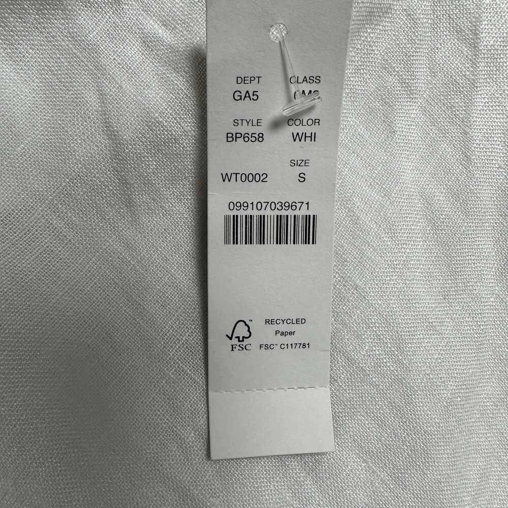 J Crew White 100% Linen Slip Skirt NWT Maxi Flounce Hem Pull On Half Lined Small - Picture 4 of 16